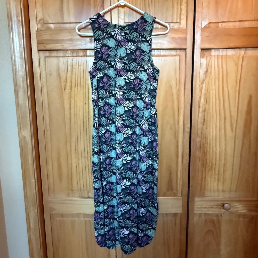 Cynthia Rowley Tropical Leaf Print Sleeveless Dress Style 9979 Size Small